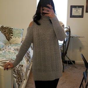 Beautiful & Soft Cold Shoulder Sweater Dress